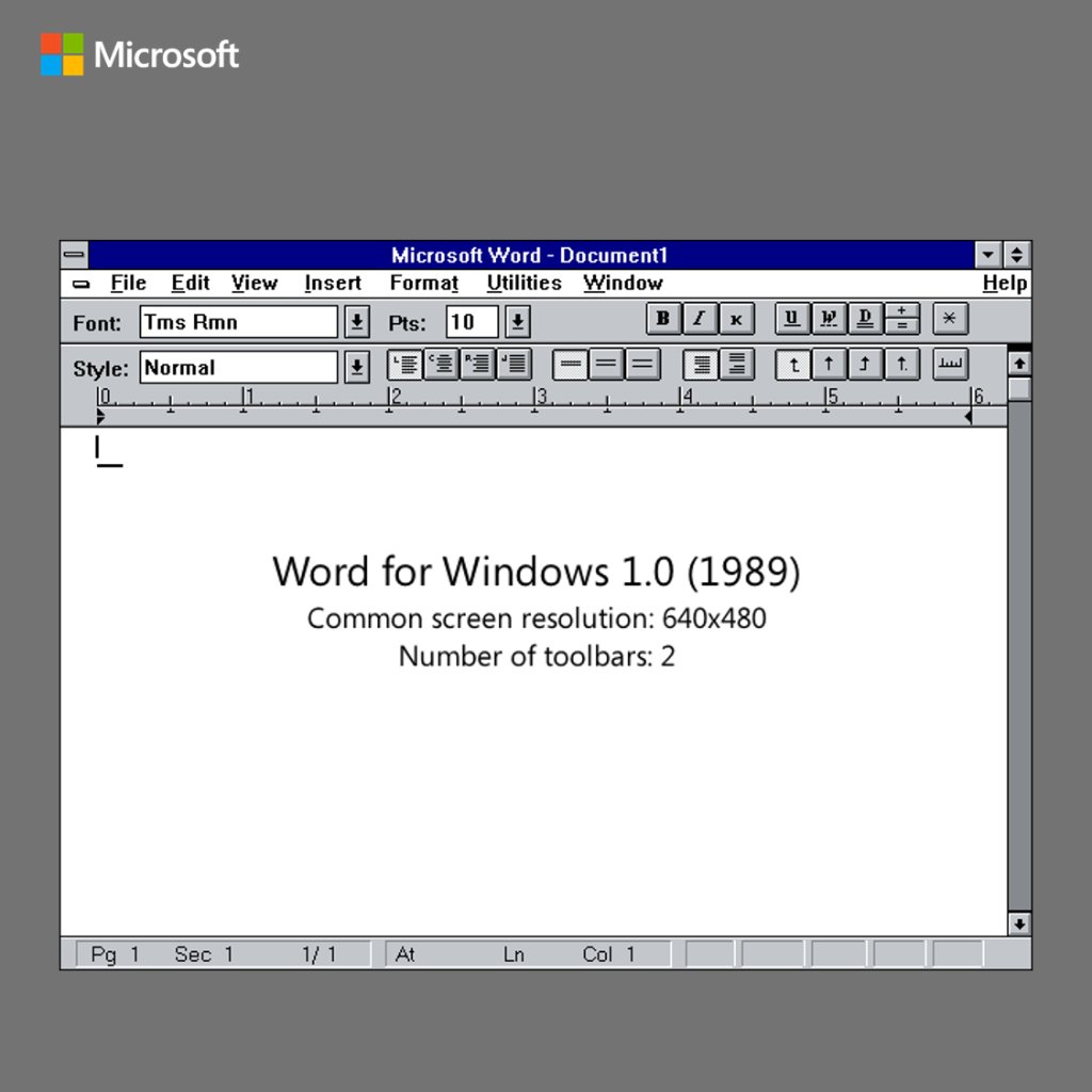 Microsoft Word 1.0